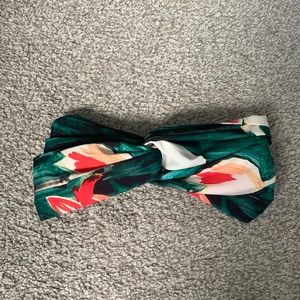 Anthropologie fabric tropical headband